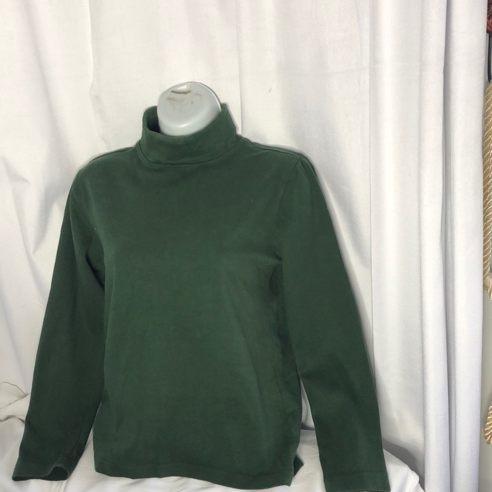 Lauren Evan green turtleneck size Small long sleeves